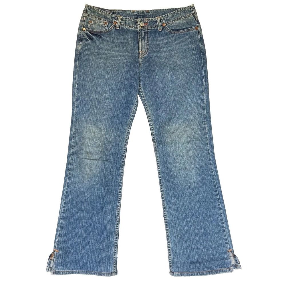 Vintage Y2K Lucky‎ Brand Jeans Womens 8/29 Mid Rise Flare Blossom Wonder 33x29.5